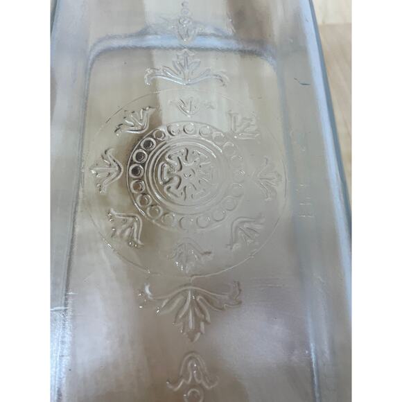 Fire King Sapphire Blue Philbe Depression Glass Loaf Pan MISSING LID GUC - Picture 3 of 7